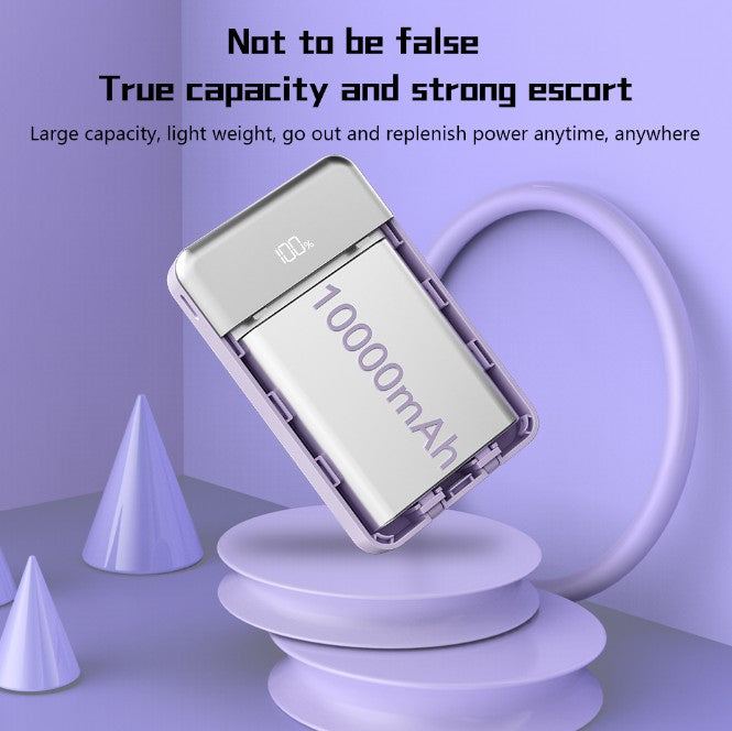 L1 Dual Cabled 22.5W 10000mAh Power Bank Fast Charging Phone Battery Pack L1 Dual Cabled 22.5W 10000mAh Power Bank Fast Charging Phone Battery Pack